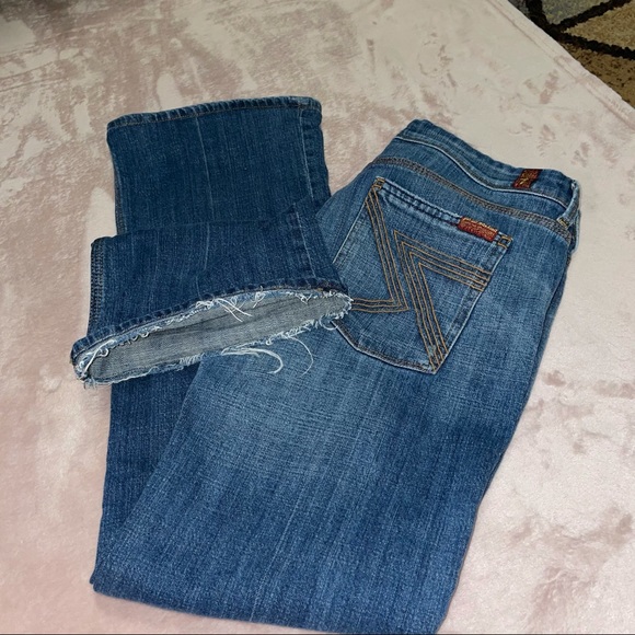 7 for all mankind Wide Legged Jeans size 31 - Picture 6 of 7